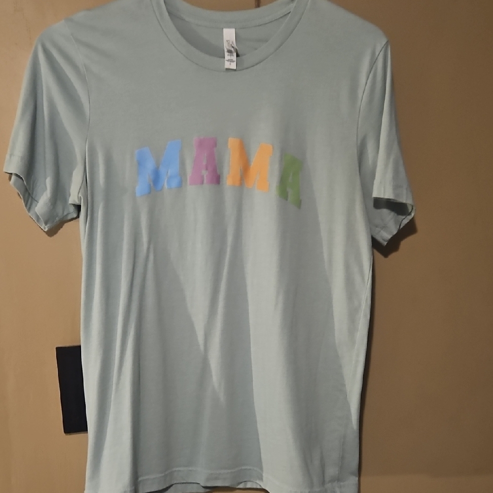 Bella Canvas Green and Blue Short Sleeve Tee